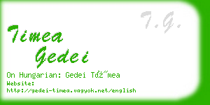 timea gedei business card